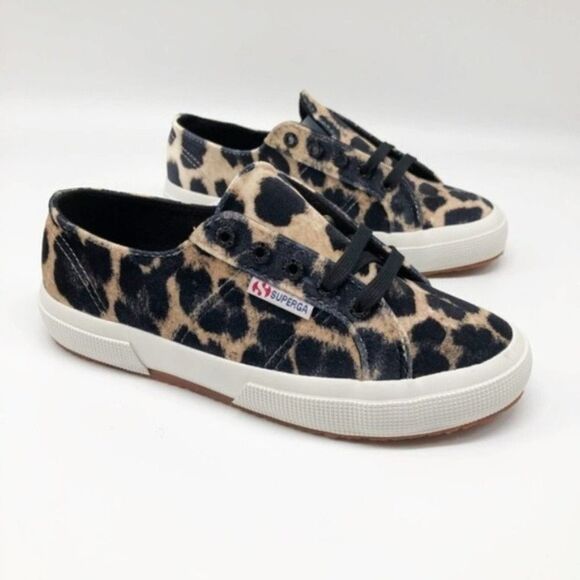 SUPERGA 2750 Leopard Velvet Sneakers  - Picture 2 of 8